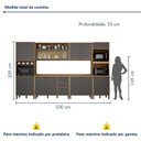 Ver imagem 4 de Cozinha Completa 6 Peças 12 Portas 2 Gavetas Salvador