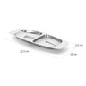 Petisqueira Pop 2 Divisórias Aço Inox 22,5 Cm Multiuso Forma - 3