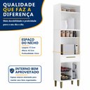 Ver imagem 6 de Paneleiro Torre Quente 3 Portas 1 Gaveta com Fruteira Lorena