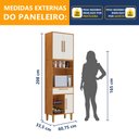 Ver imagem 3 de Paneleiro Torre Quente 3 Portas 1 Gaveta com Fruteira Lorena
