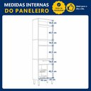 Ver imagem 7 de Paneleiro Torre Quente 3 Portas 1 Gaveta com Fruteira Lorena