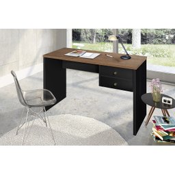 Escrivaninha Intelectual Natura/PRETO TX 2 Gavetas - 2