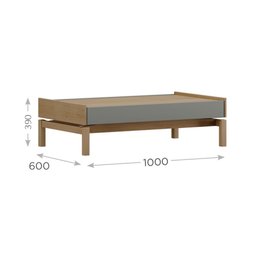 Mesa de Centro em Madeira Maciça e MDF Linha Barcelona  - 4