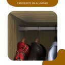 Ver imagem 7 de Guarda Roupa Casal 4 Portas 4 Gavetas Berlim com Espelho