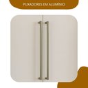 Ver imagem 5 de Guarda Roupa Casal com Espelho 4 Portas 4 Gavetas Berlim Branco Marrom/Nogueira/Off White