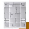 Guarda Roupa Casal 4 Portas 4 Gavetas Berlim com Espelho - 5