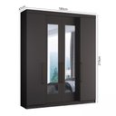 Ver imagem 4 de Guarda Roupa Casal 4 Portas 4 Gavetas Berlim com Espelho