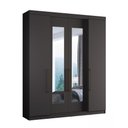 Ver imagem 2 de Guarda Roupa Casal 4 Portas 4 Gavetas Berlim com Espelho