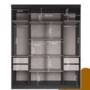 Ver imagem 5 de Guarda Roupa Casal 4 Portas 4 Gavetas Berlim com Espelho