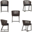 Ver imagem 5 de Mesa com 6 Cadeiras de Jantar Noronha E12 Trama Original Marrom