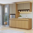 Ver imagem 1 de Cozinha Completa Modulada 3 Peças 8 Portas 2 Gavetas com Rodapé 100% MDF Simone Mendes