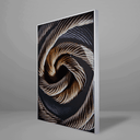 Ver imagem 3 de Quadro Decorativo Abstract Rope Sisal Relevo