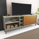 Ver imagem 1 de Rack Minimalista Bacada Sala para Tv até 50 Polegadas com Porta Deslizante Luara 160x60cm