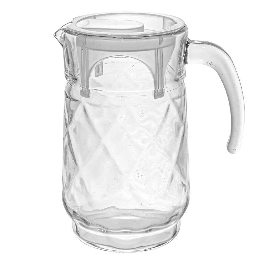Kit de Copos e Jarra Transparente 5 peças - Casambiente Losangos - 8