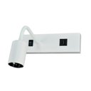 Ver imagem 1 de Arandela de Cabeceira Leitura Ónix Flex Branco Usb 20cm Led 3w 3 em 1 Bivolt