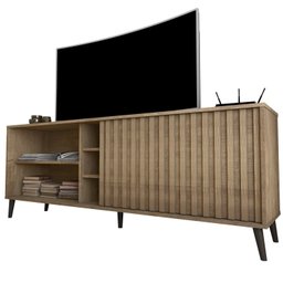Rack para Tv até 50 Polegadas com Porta Deslizante Luara 160x60cm - 4