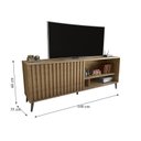 Ver imagem 3 de Rack para Tv até 50 Polegadas com Porta Deslizante Luara 160x60cm