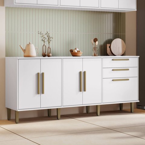 Balcão 5 Portas 2 Gavetas Lorena