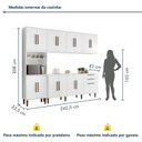 Ver imagem 4 de Cozinha Completa Modulada 5 Peças 15 Portas 2 Gavetas Lorena