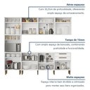 Ver imagem 6 de Cozinha Completa Modulada 5 Peças 15 Portas 2 Gavetas Lorena