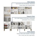 Ver imagem 6 de Cozinha Completa Modulada 5 Peças 14 Portas 2 Gavetas com Fruteira Lorena