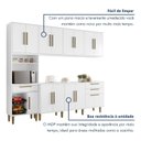 Ver imagem 7 de Cozinha Completa Modulada 5 Peças 14 Portas 2 Gavetas com Fruteira Lorena
