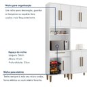 Ver imagem 5 de Cozinha Completa Modulada 5 Peças 14 Portas 2 Gavetas com Fruteira Lorena