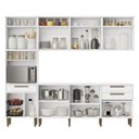 Ver imagem 2 de Cozinha Completa Modulada 5 Peças 14 Portas 2 Gavetas com Fruteira Lorena