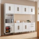 Ver imagem 1 de Cozinha Completa Modulada 5 Peças 14 Portas 2 Gavetas com Fruteira Lorena