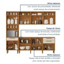 Ver imagem 6 de Cozinha Completa Modulada 5 Peças 14 Portas 2 Gavetas com Fruteira Lorena