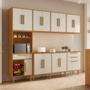 Ver imagem 1 de Cozinha Completa Modulada 5 Peças 14 Portas 2 Gavetas com Fruteira Lorena