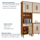 Ver imagem 5 de Cozinha Completa Modulada 5 Peças 14 Portas 2 Gavetas com Fruteira Lorena