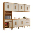 Ver imagem 2 de Cozinha Completa Modulada 5 Peças 14 Portas 2 Gavetas com Fruteira Lorena