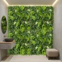 Ver imagem 4 de 2,0m² Jardim Vertical Artificial 3d Painel Verde Folhagem Densa Alta Qualidade Premium