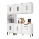 Ver imagem 2 de Cozinha Completa Modulada 4 Peças 11 Portas 2 Gavetas Lorena