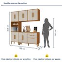 Ver imagem 4 de Cozinha Completa Modulada 4 Peças 11 Portas 2 Gavetas Lorena