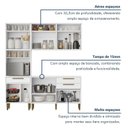 Ver imagem 6 de Cozinha Completa Modulada 4 Peças 10 Portas 2 Gavetas com Fruteira Lorena