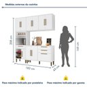 Ver imagem 5 de Cozinha Completa Modulada 4 Peças 10 Portas 2 Gavetas com Fruteira Lorena