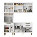 Ver imagem 3 de Cozinha Completa Modulada 4 Peças 10 Portas 2 Gavetas com Fruteira Lorena