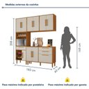 Ver imagem 4 de Cozinha Completa Modulada 4 Peças 10 Portas 2 Gavetas com Fruteira Lorena
