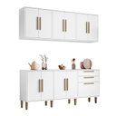 Ver imagem 2 de Cozinha Completa Modulada 4 Peças 11 Portas 2 Gavetas Lorena