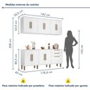 Ver imagem 3 de Cozinha Completa Modulada 4 Peças 11 Portas 2 Gavetas Lorena