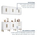 Ver imagem 6 de Cozinha Completa Modulada 4 Peças 11 Portas 2 Gavetas Lorena