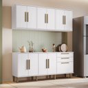 Ver imagem 1 de Cozinha Completa Modulada 4 Peças 11 Portas 2 Gavetas Lorena