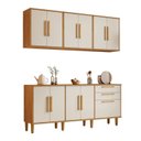 Ver imagem 2 de Cozinha Completa Modulada 4 Peças 11 Portas 2 Gavetas Lorena