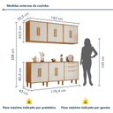 Ver imagem 4 de Cozinha Completa Modulada 4 Peças 11 Portas 2 Gavetas Lorena