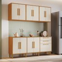 Ver imagem 1 de Cozinha Completa Modulada 4 Peças 11 Portas 2 Gavetas Lorena