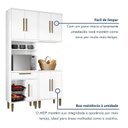 Ver imagem 7 de Cozinha Completa Modulada 3 Peças 7 Portas 1 Gaveta com Fruteira Lorena