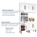 Ver imagem 5 de Cozinha Completa Modulada 3 Peças 7 Portas 1 Gaveta com Fruteira Lorena