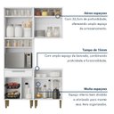 Ver imagem 6 de Cozinha Completa Modulada 3 Peças 7 Portas 1 Gaveta com Fruteira Lorena